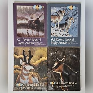 Safari Club International (SCI) Record Book of Trophy Animals Lot of 4 Books